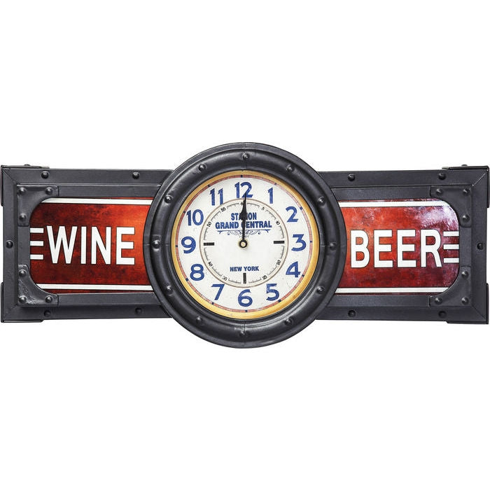 Orologio Complementi Luminosi Wine Beer Time Kare Design