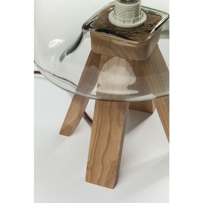 Lampada Da Tavolo Eternity Grigio Chiaro Kare Design