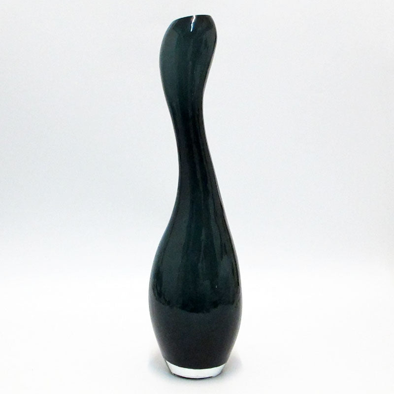 Vaso In Vetro Blu Incamiciato Bianco Kare Design