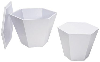 TAVOLINO ESAGONALE BIANCO PICC Kare Design