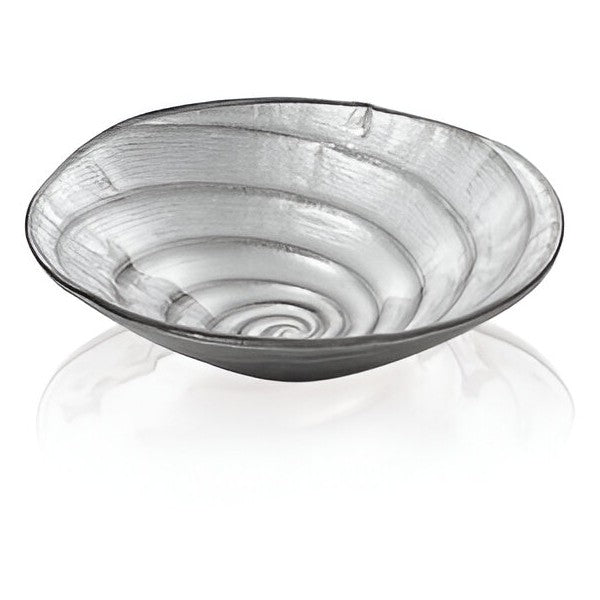 Spiral Coppetta Cm. 19 Decoro Argento Brillantini Ivv