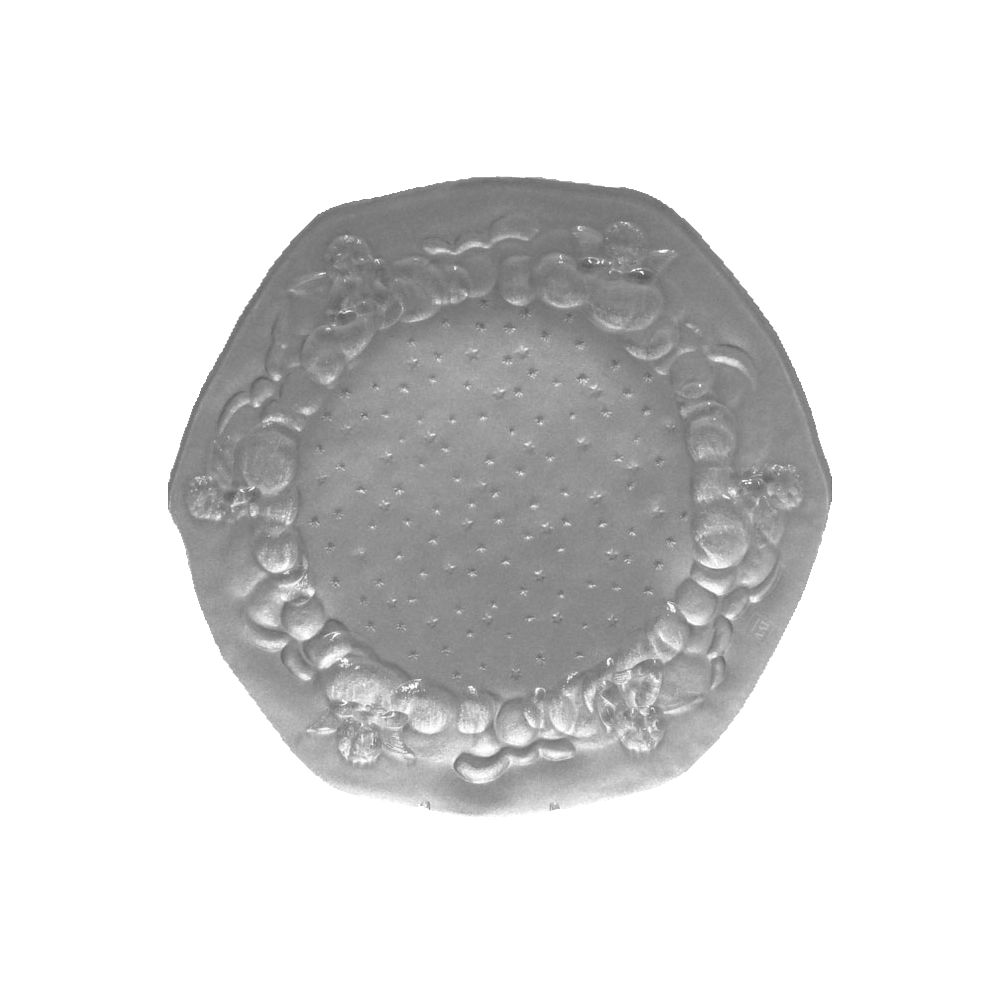 Piatto Panettone Argentato Cm 37 Ivv