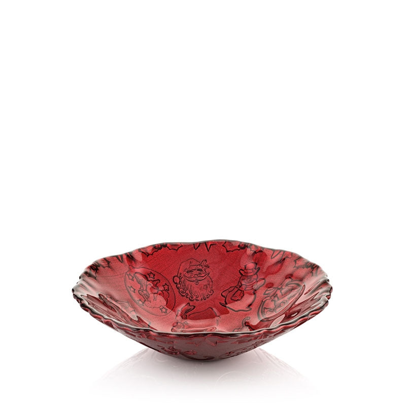 Xmas Is Magic Bolo Cm. 25 Decoro Rosso Glitter Ivv