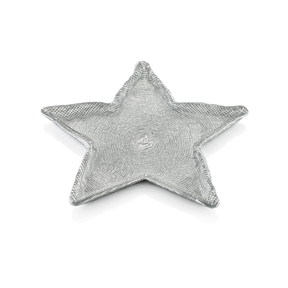 Xmas Is Magic Stella Vassoio Glitter Argento Ivv