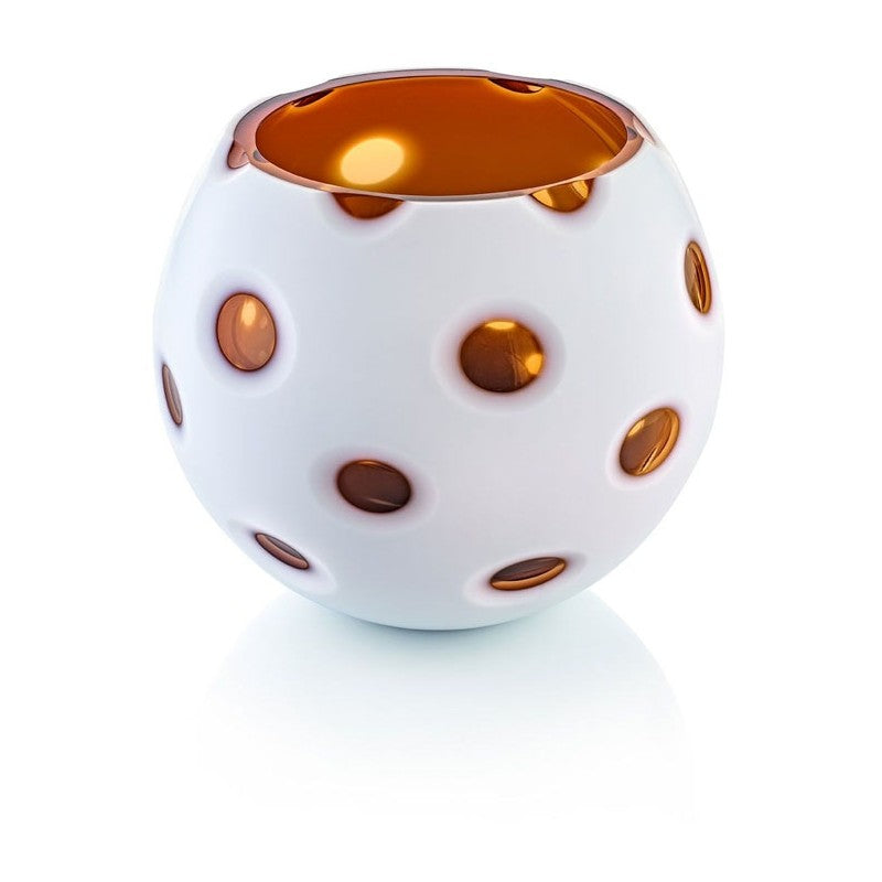 Scultura Vaso incamiciato ambra cm 22 Ivv
