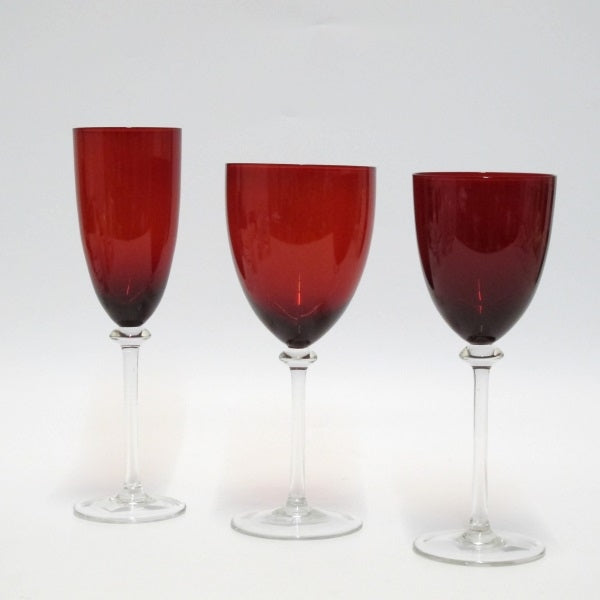 Servizio Bicchieri 18 Pz Rosso Edg