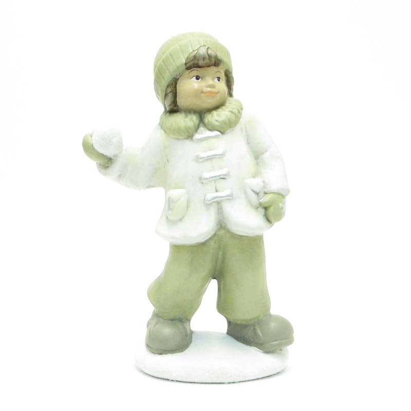 Bimbo Con Palla Di Neve Cm 18 Edg