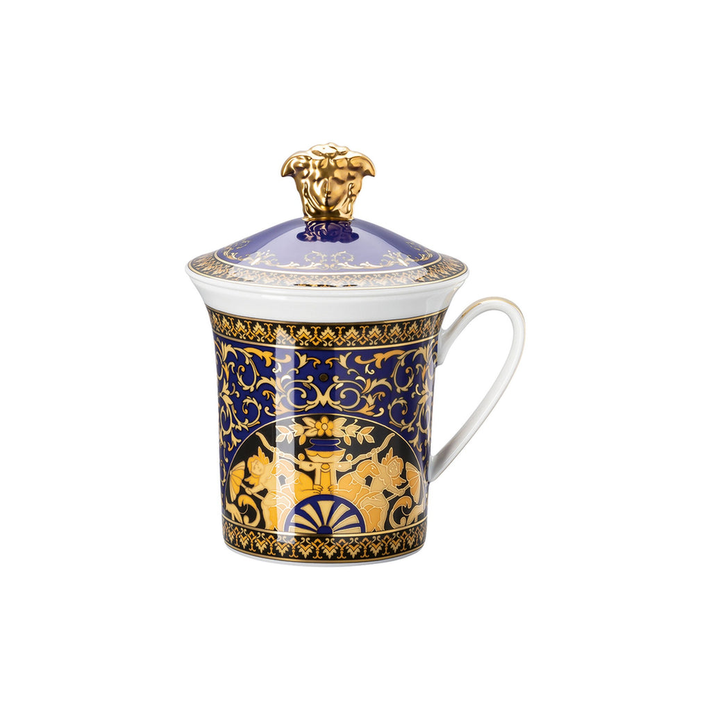 Mug con coperchio Medusa blau Versace