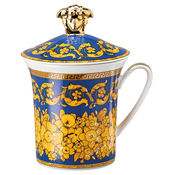 Mug con coperchio Floralia Blue Versace