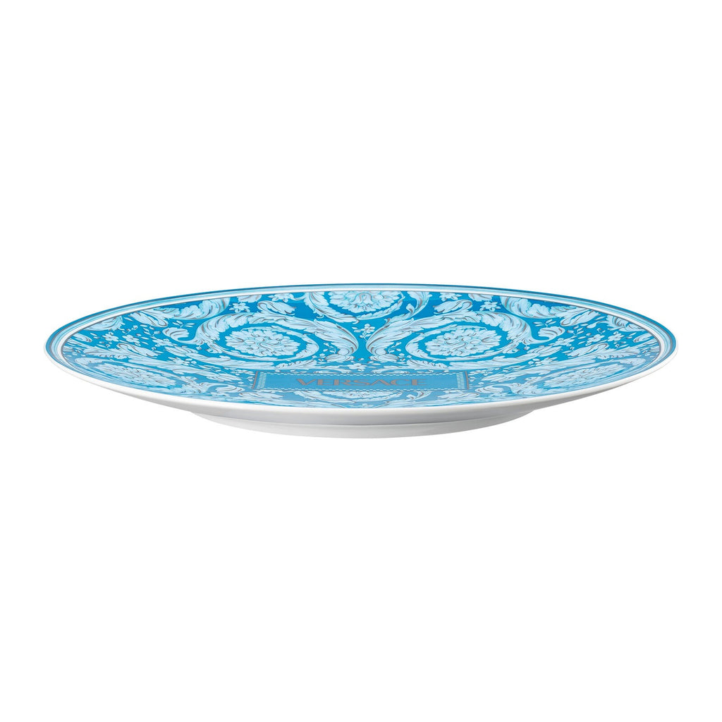 Piatto Segnaposto Barocco Teal 33 cm Versace