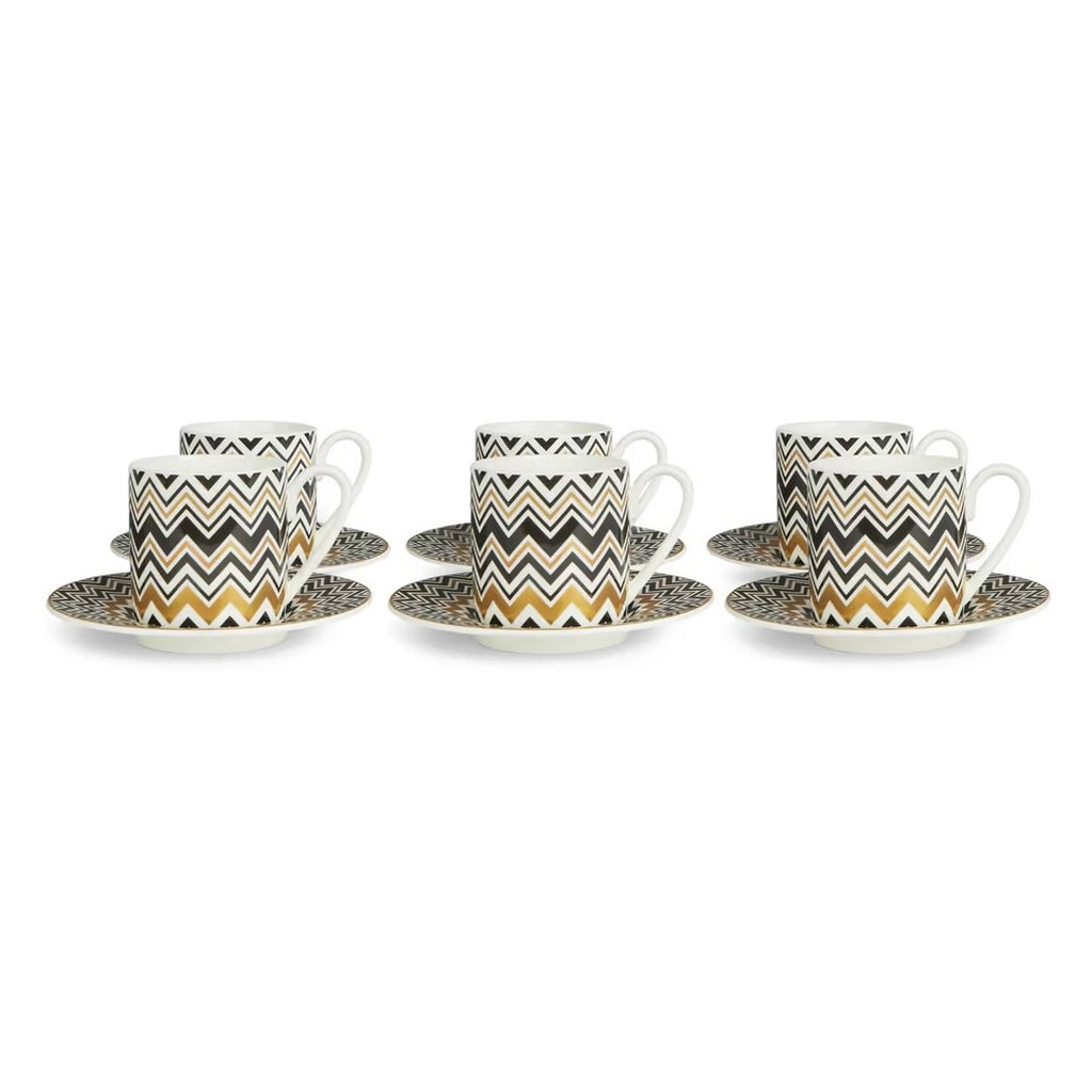 Set 6 Pz. Tazza Caffe` C/P / Set 6 Pcs. Coffee Cup & Saucer Missoni