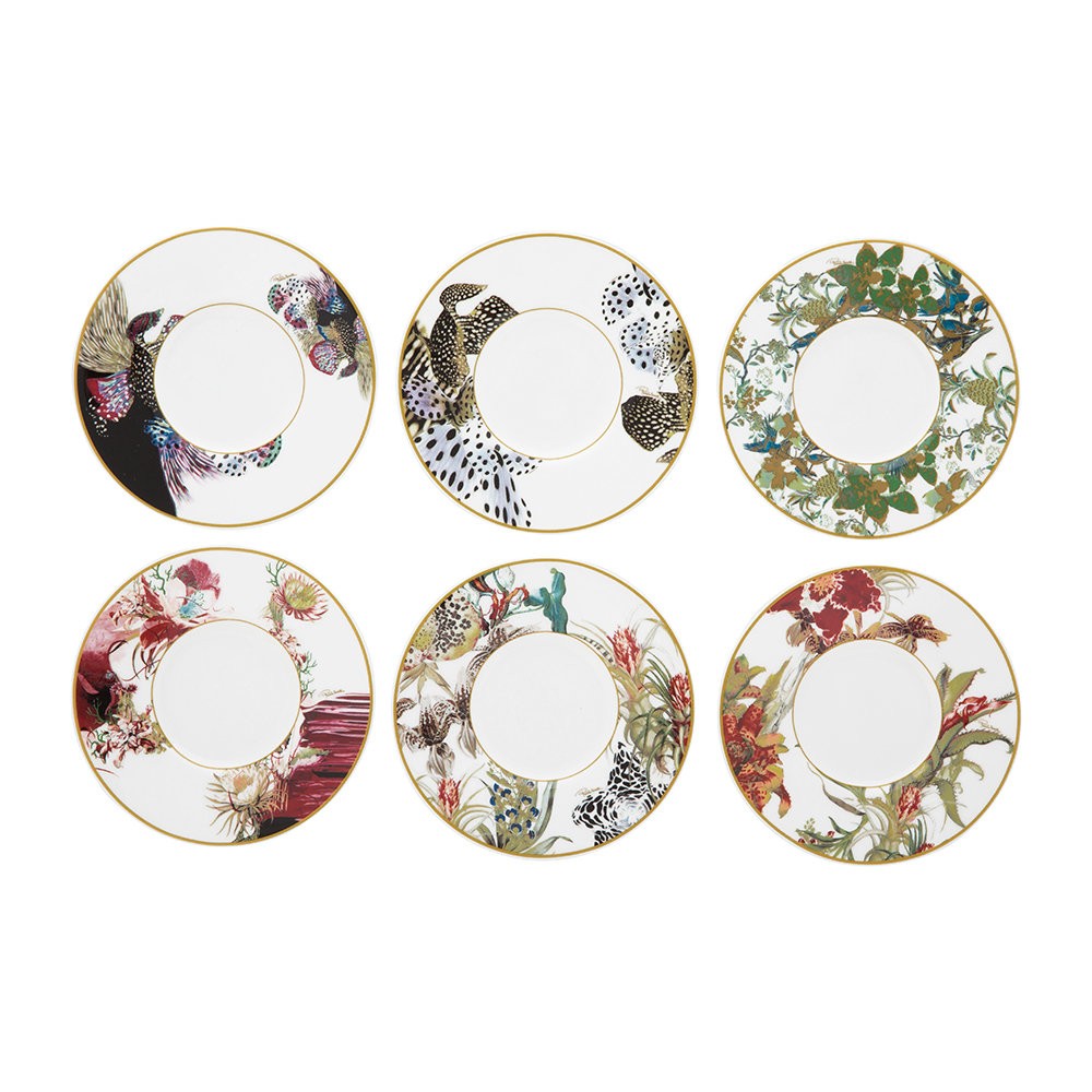 Flowers Set 6 Tazze Caffe Roberto Cavalli Roberto Cavalli