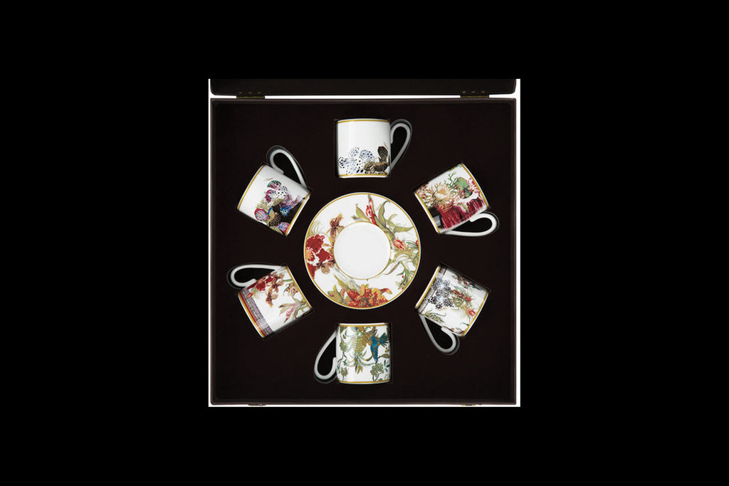 Flowers Set 6 Tazze Caffe Roberto Cavalli Roberto Cavalli