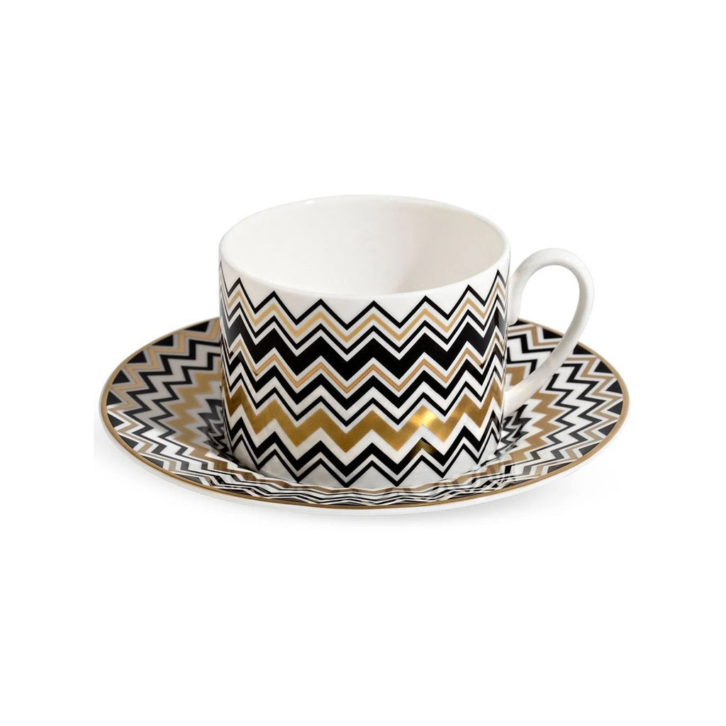 Set 2 tazze te Zig Zag Gold Missoni