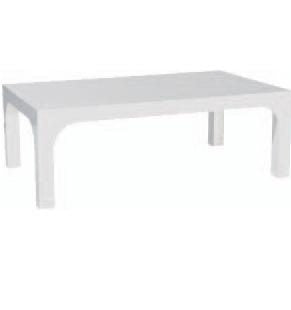 Tavolino Rett.Bianco Laccato Bianco 110X65X38 Oakom