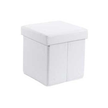 Pouf Tessuto Bianco Oakom Oakom