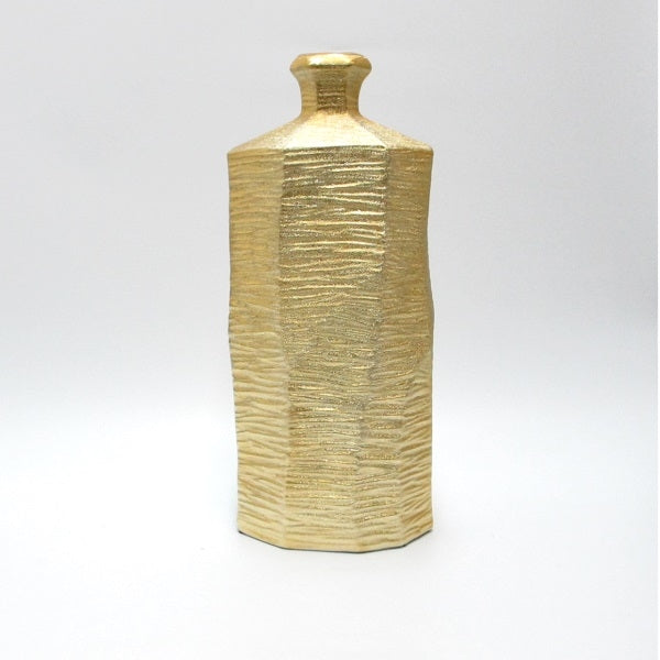 Vaso Bottiglia Ceramica Oro H.50 Oakom