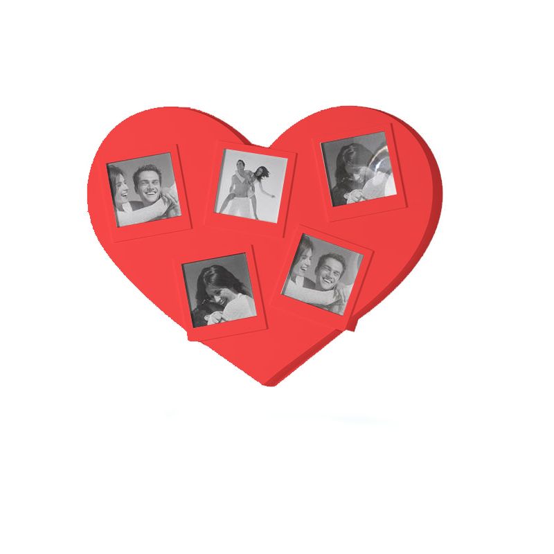Portafotografie Polaroid Cuore Per 5 Foto Maiuguali