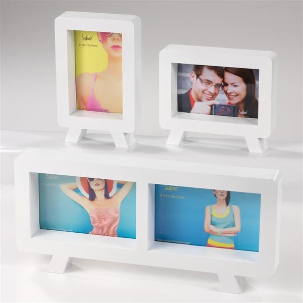 Portafoto Cavalletto Doppio In Plastica Cm.31X16 Maiuguali