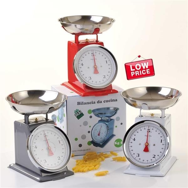 Bilancia 5Kg Classic Rossa Da Cucina "" Maiuguali