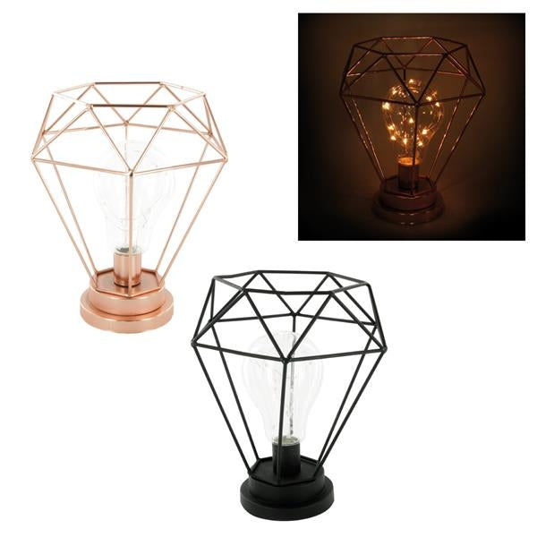 Lampada Con Luci Led Colore Rame Maiuguali