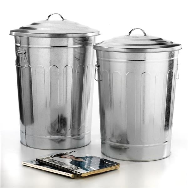 Pattumiera 60 Lt Con Coperchio Zincata Maiuguali