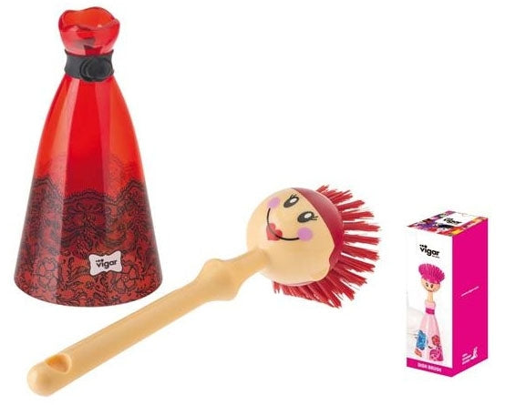 Spazzolino Per Piatti Dolls Pizzo Rosso Maiuguali
