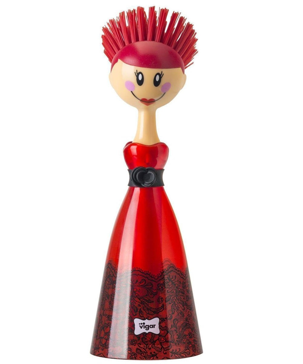 Spazzolino Per Piatti Dolls Pizzo Rosso Maiuguali