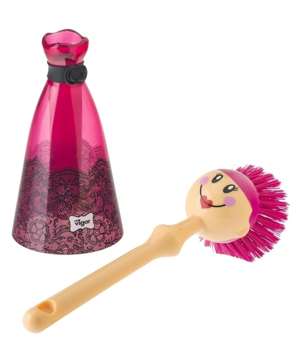 Spazzolino Per Piatti Dolls Pizzo Pink Maiuguali