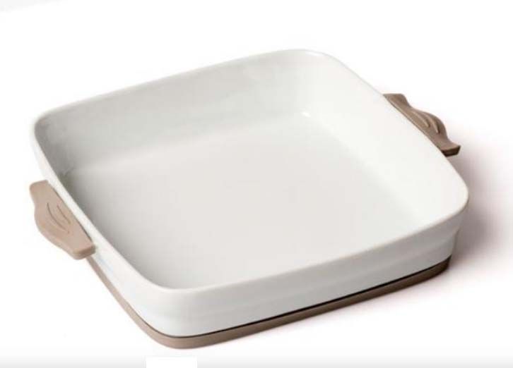 Pirofila Da Forno Quadrata Con Manici Silicone Evviva