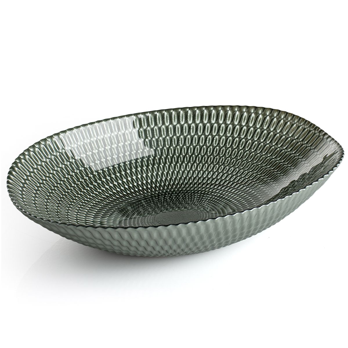 Centrotavola Ovale In Vetro 40X27 Cm Smirne Evviva Evviva