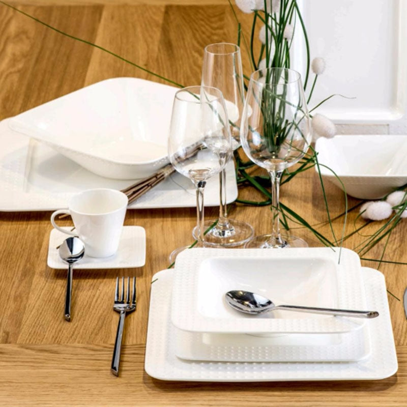 Set Piatti 38 Pz Luce Bianco Evviva