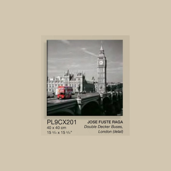 Quadro Plex 40X40 Bus Rosso Top Art