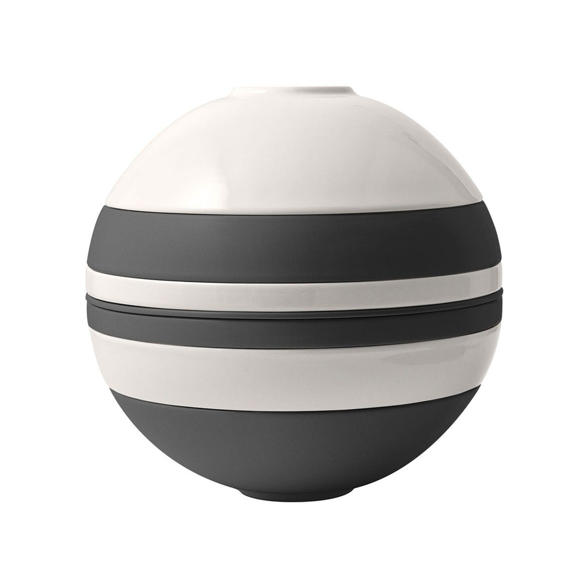Iconic La Boule black & white Dinner set Villeroy E Boch