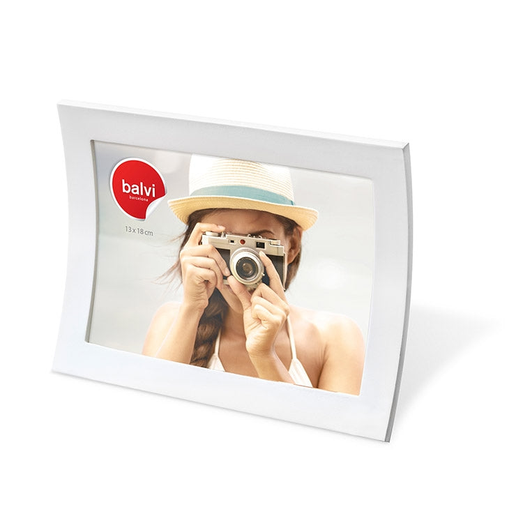 Portafoto Curve Cm13X18 Bianco Balvi