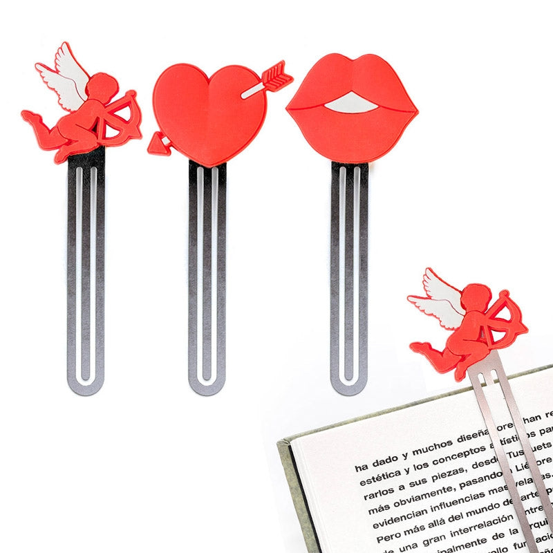 3 Segnalibri Romance Pvc/Metallo Balvi