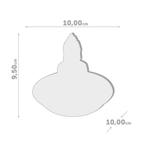 Porta Anelli Buddha Bianco Ceramica Balvi