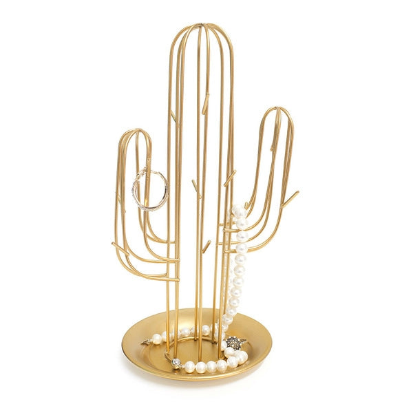 Porta Gioie Cactus Dorato Ferro Balvi
