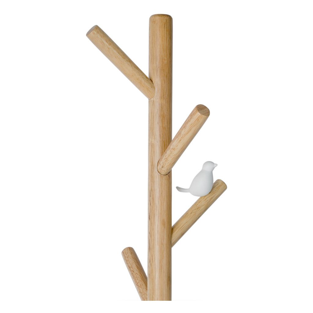 Attaccapanni Birdie Bianco Metallo/Legno Balvi Balvi
