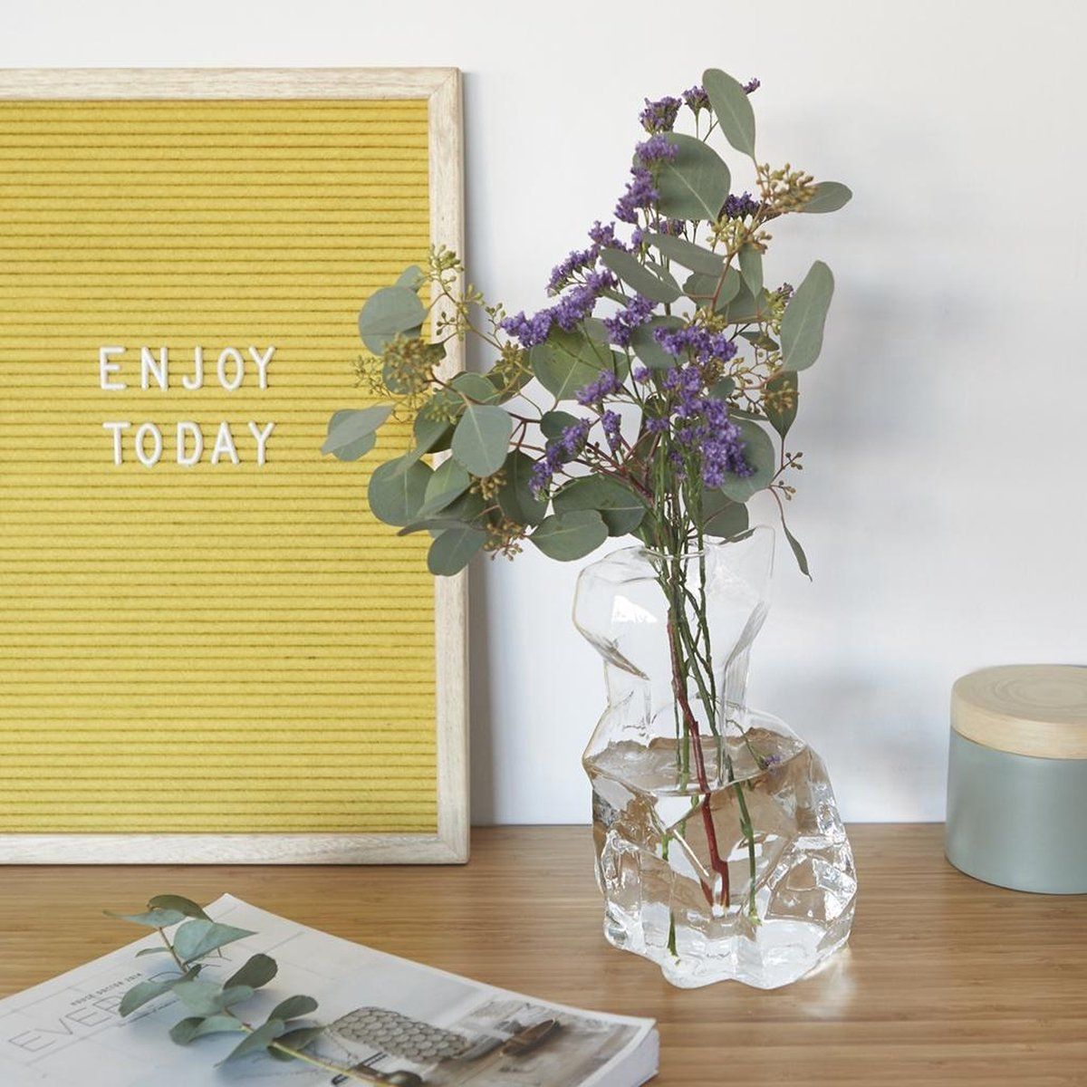 Vaso Sphinx Gatto 23 Cm Trasparente Balvi Balvi