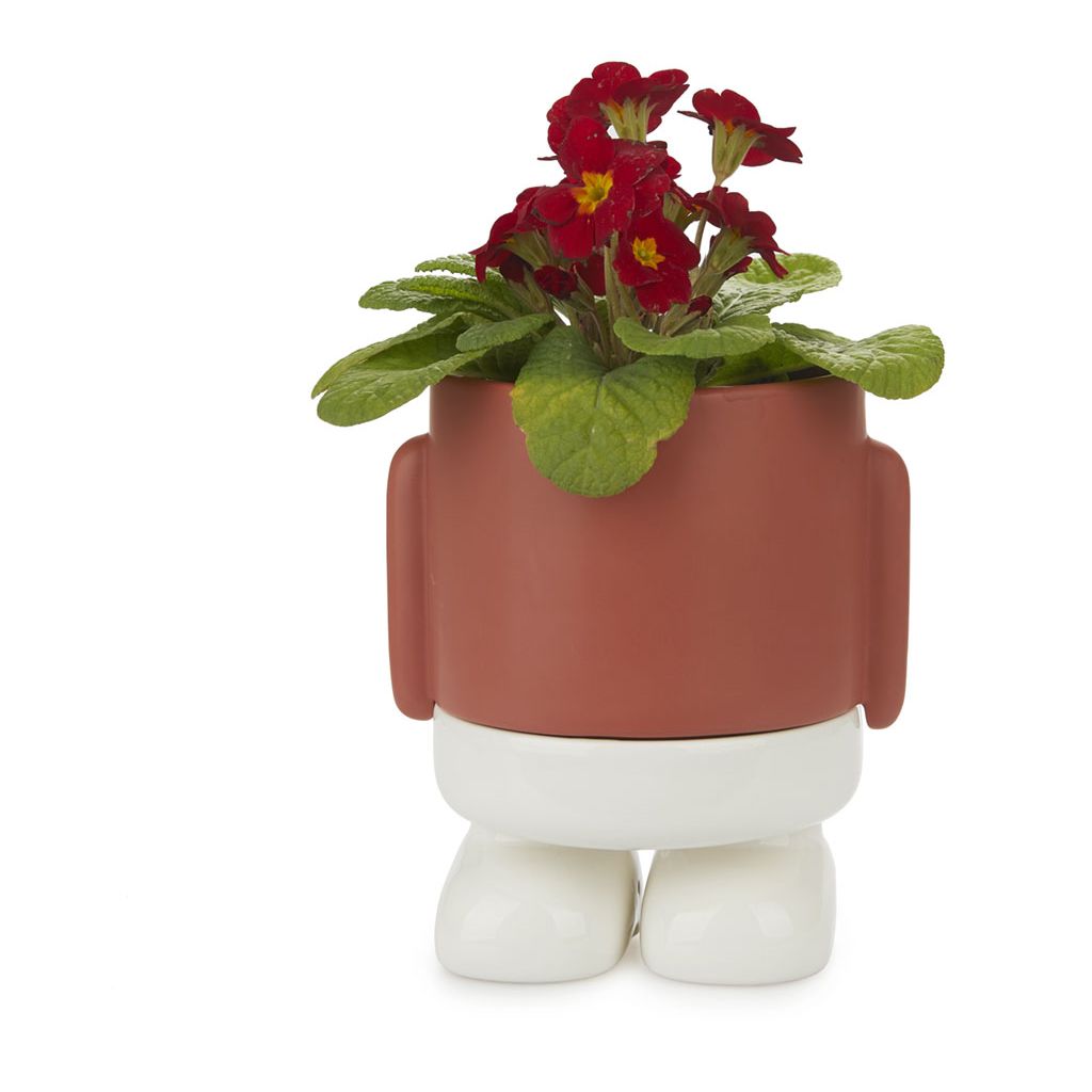 Vaso Da Fiori Mr.Standy Rosso Ceramica Balvi Balvi