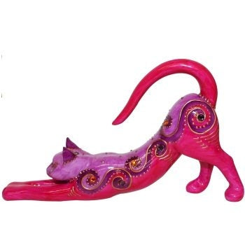 Gatto Slanciato Piccolo Fuxia Soizick