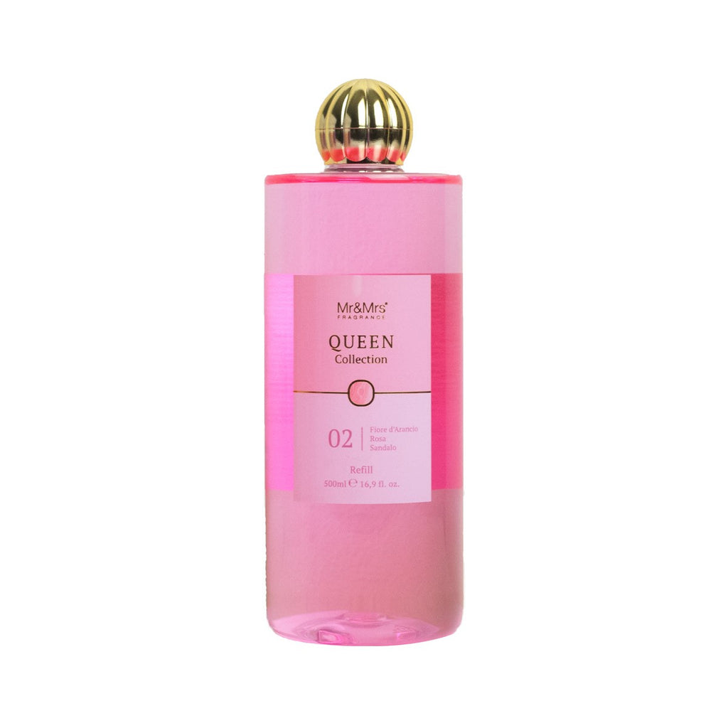 Refill Queen 500 Ml  02 Orange Flower,Rose,Sandal Mr&mrs Fragrance