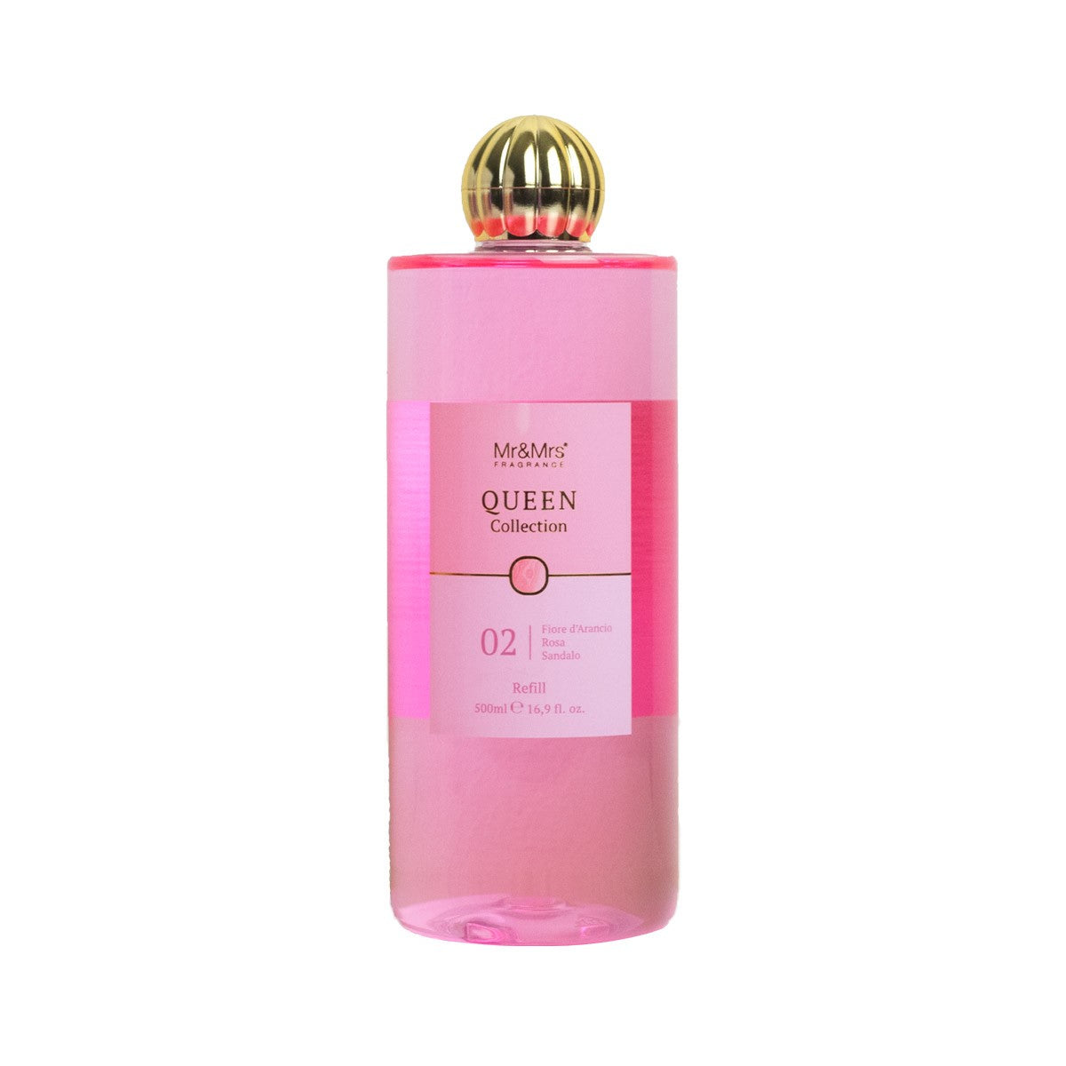 Refill Queen 500 Ml  02 Orange Flower,Rose,Sandal Mr&mrs Fragrance