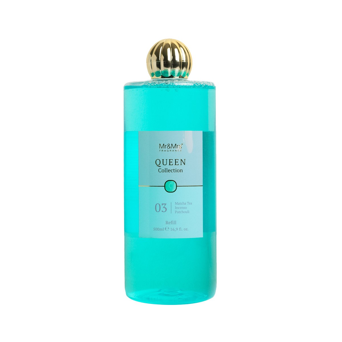 Refill Queen 500 Ml  03 Matcha Tea, Incense,Patchouli Mr&mrs Fragrance