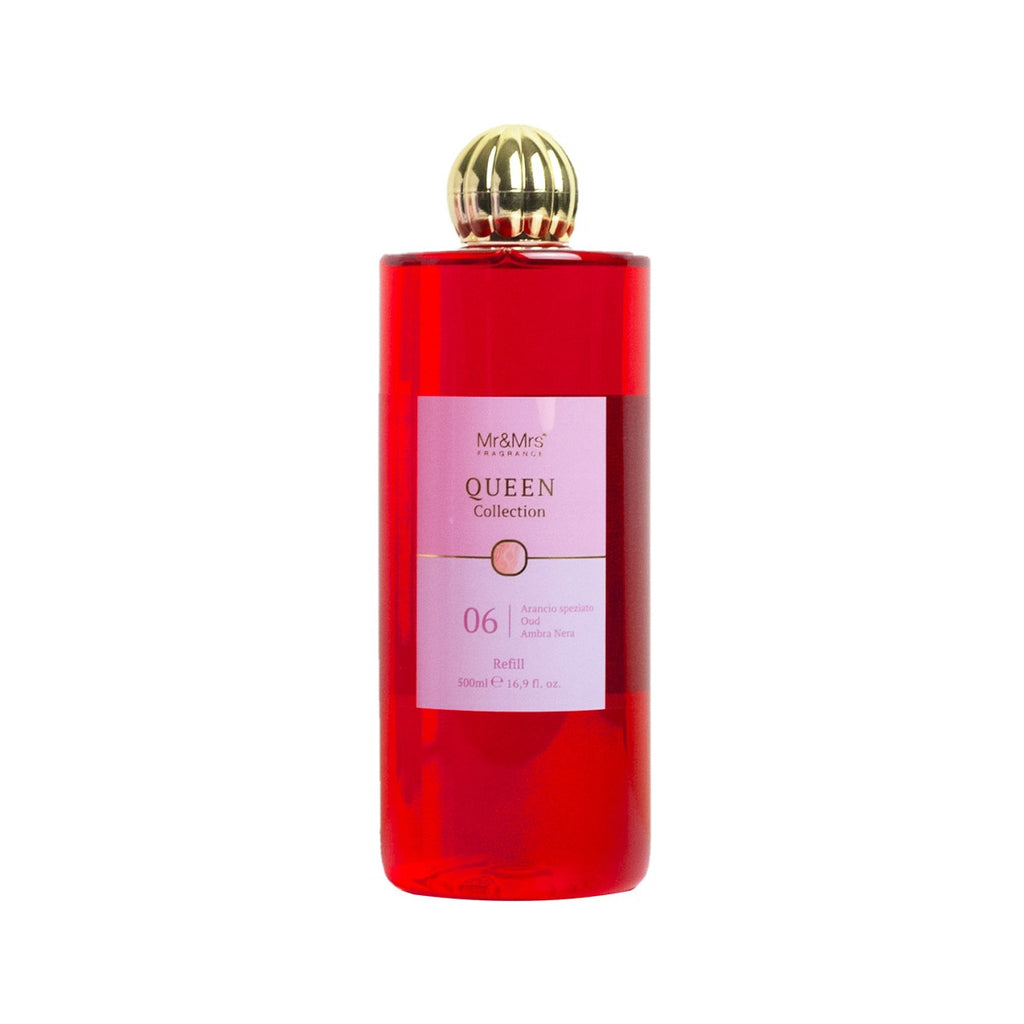 Refill Queen 500 Ml  06 Spicy Orange,Oud,Black Amber Mr&mrs Fragrance