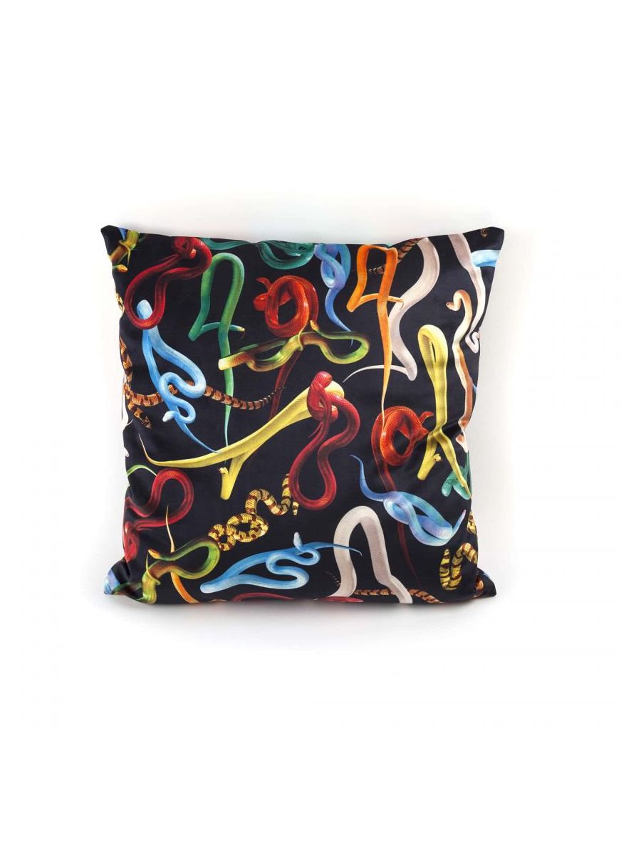 Cuscino Imbottitura Piuma Toiletpaper -Snakes Seletti