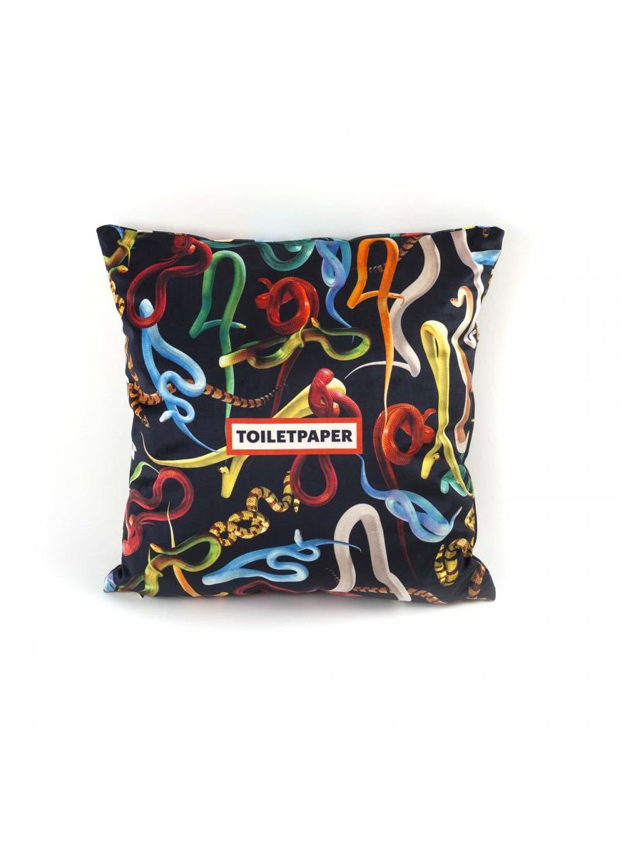 Cuscino Imbottitura Piuma Toiletpaper -Snakes Seletti