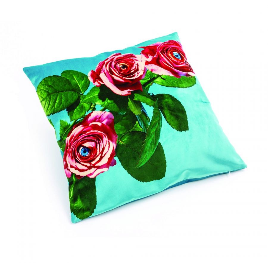 Cuscino In Poliestere-Imbottitura Piuma Toiletpaper - Roses Seletti