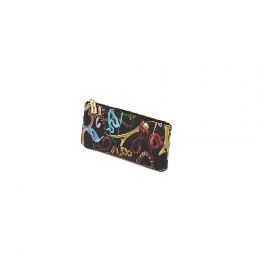 Astuccio In Pu Stampato Toiletpaper Cm. 21X9 - Snakes Seletti